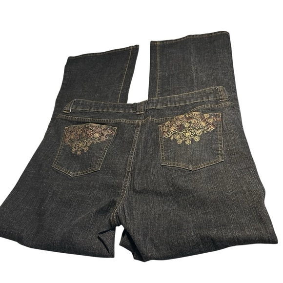 KIKIT Denim Jeans Bootcut Embroidered Embellished size14 - Picture 6 of 16